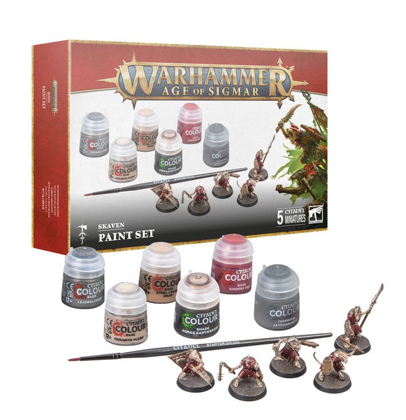 Warhammer Age of Sigmar SKAVEN PAINT SET