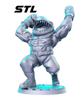 Big Slammu - Street Sharks Series 3D Printed Miniature