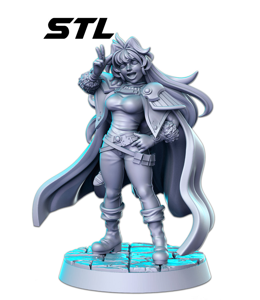 Slayers Rina - Anime Series 3D Printed Miniature – Kaiju Studios
