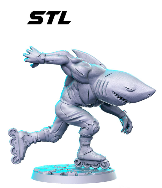 Streex - Street Sharks Series 3D Printed Miniature