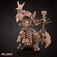Diox, the Metal Bard Dragonborn 3D Printed Miniature 32mm