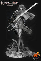 Mikasa Ackerman Attack on Titan Unpainted Resin Statue Garage Kit