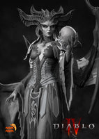 Lilith Diablo Video Game Figure Unpainted Resin Statue Garage Kit
