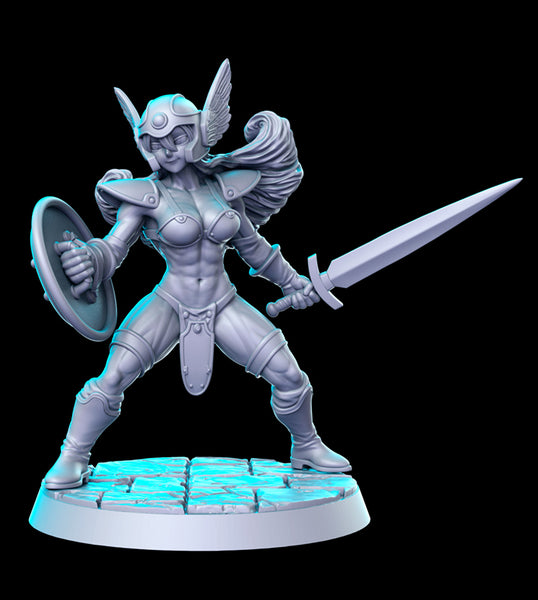 Dragon Quest III Senshi Female Warrior 3D Printed Miniature