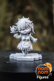 Chibi Rem and Ram from Re-Zero  Figure Unpainted Resin Statue Garage Kit