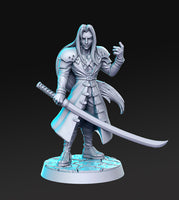 Sephiroth Final Fantasy 7 3D Printed Miniature 40mm Miniature, Warhammer, D&D