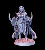 Sheah (female deathknight) Lord of Destruction 3D Printed Miniature