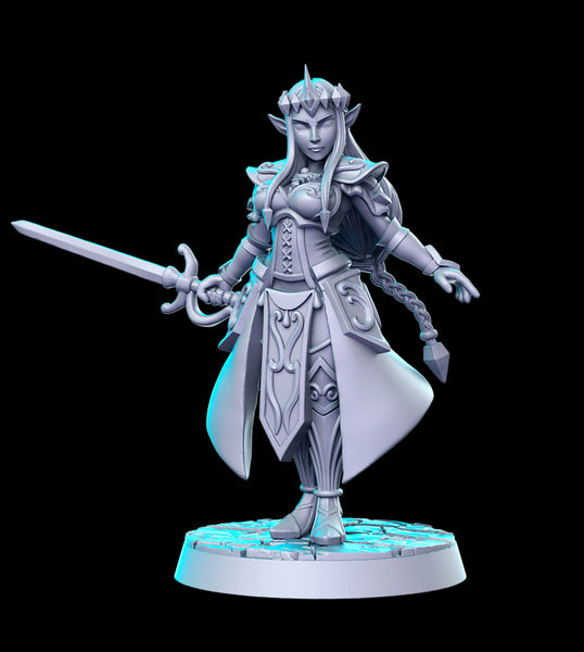 Zalidra (Elven Princess) LOZ 3D Printed Miniature
