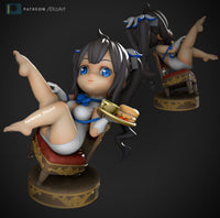 Chibi Hestia goddess Is It Wrong to Try to Pick Up Girls in a Dungeon? Resin Statue