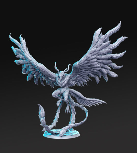 Phoenix Final Fantasy 3D Printed Miniature 32mm Miniature, Warhammer, D&D