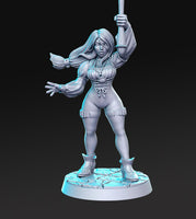 Garnet Alexandros Dagger Final Fantasy 3D Printed Miniature 40mm Miniature, Warhammer, D&D