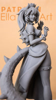 Bowsette & Bowser Statue Figure 3D Printed Garage Kit
