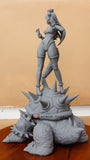Bowsette & Bowser Statue Figure 3D Printed Garage Kit