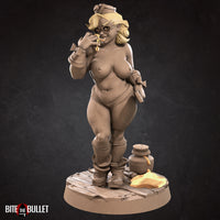 Rocio Honeypot, the Chubby Baker (3 Versions) 3D Printed Miniature 32mm