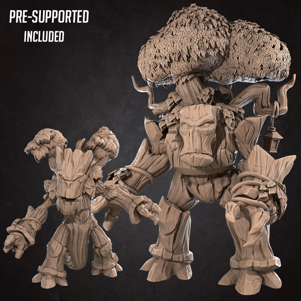 Treants (2 Versions) 3D Printed Miniature 32mm – Kaiju Studios